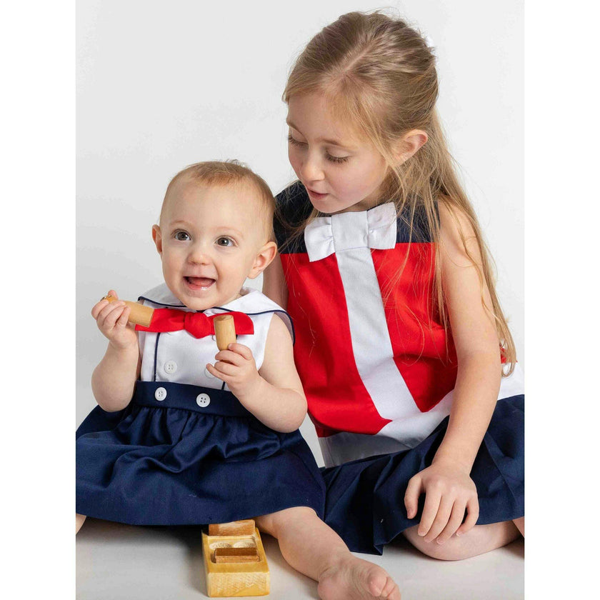 Pique Sailor Romper