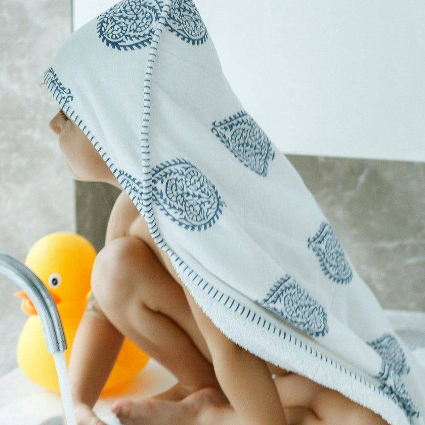Block-Printed Terry Towel