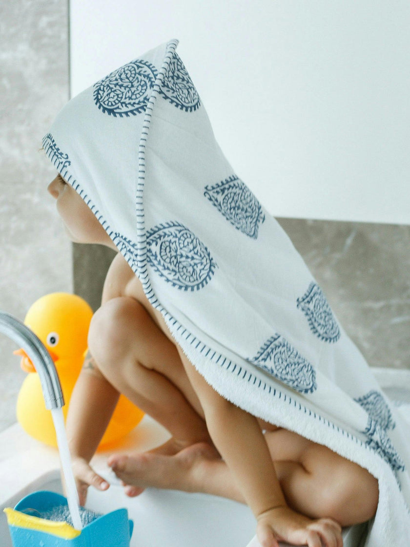 Block-Printed Terry Towel