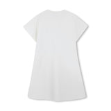 White Kenzo Logo Dress
