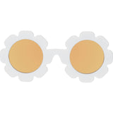 White Daisy Flower I Polarized Yellow Mirrored Lenses