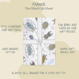FRANKIE Fitted Crib Sheet