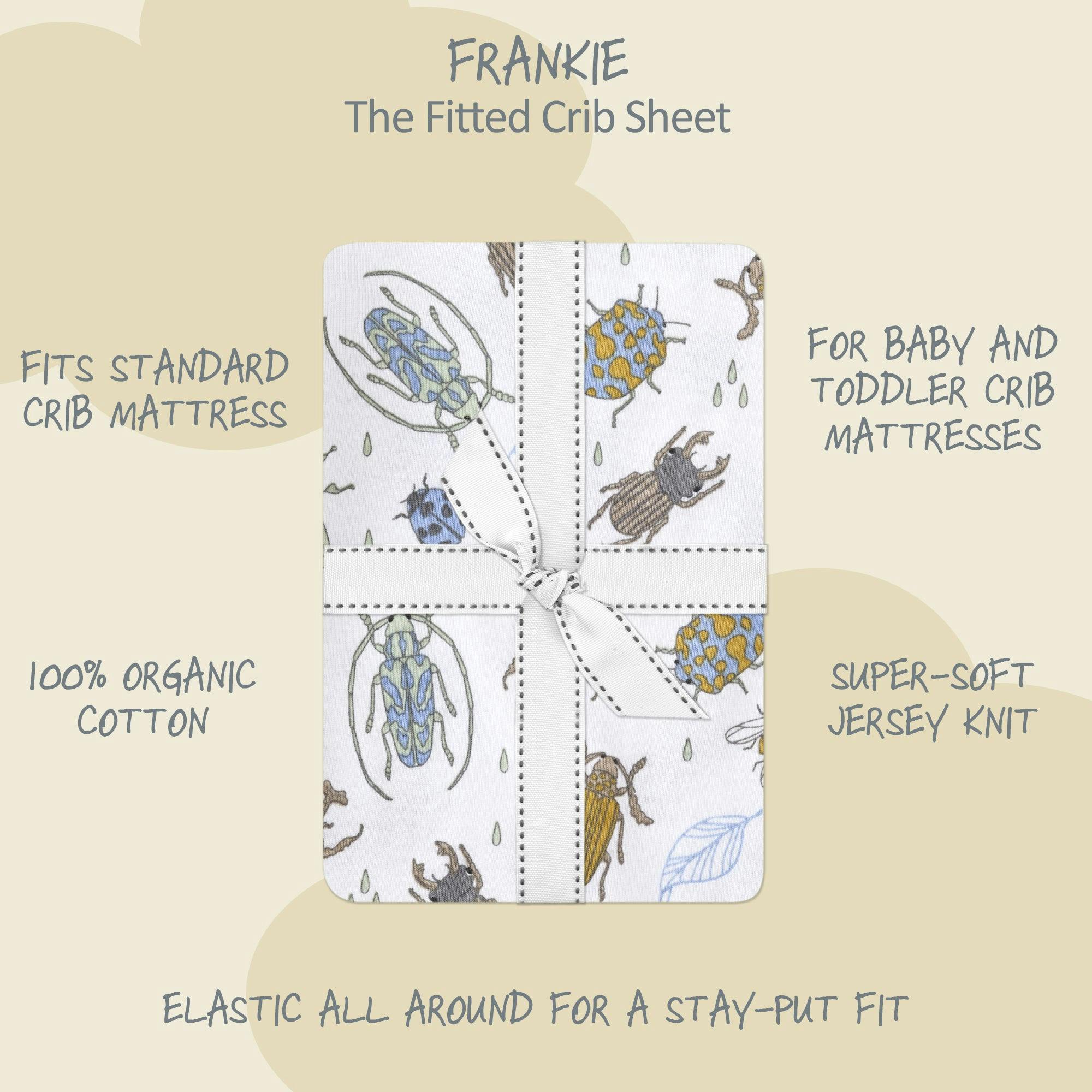 FRANKIE 2-Pack Fitted Crib Sheet