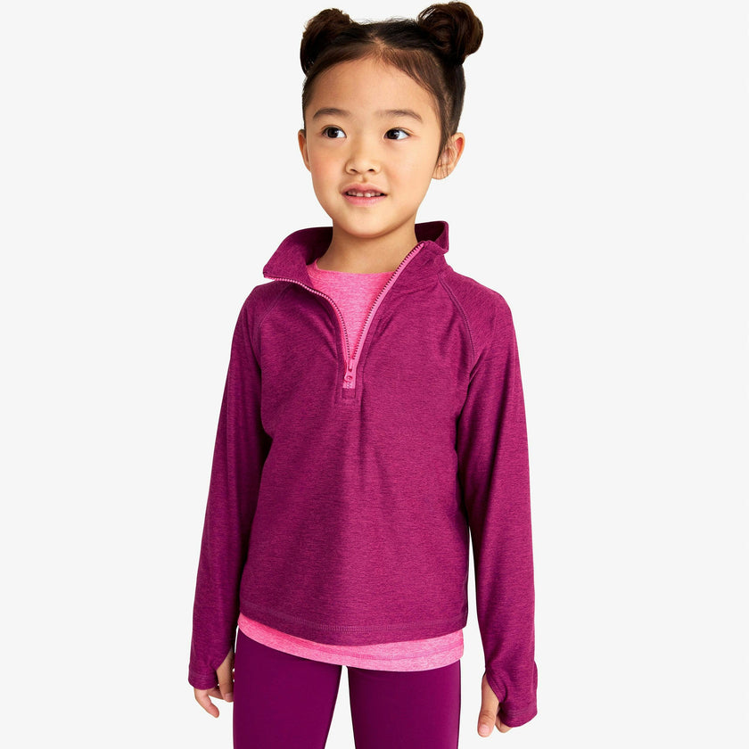 Kids FlexKnit half-zip pullover
