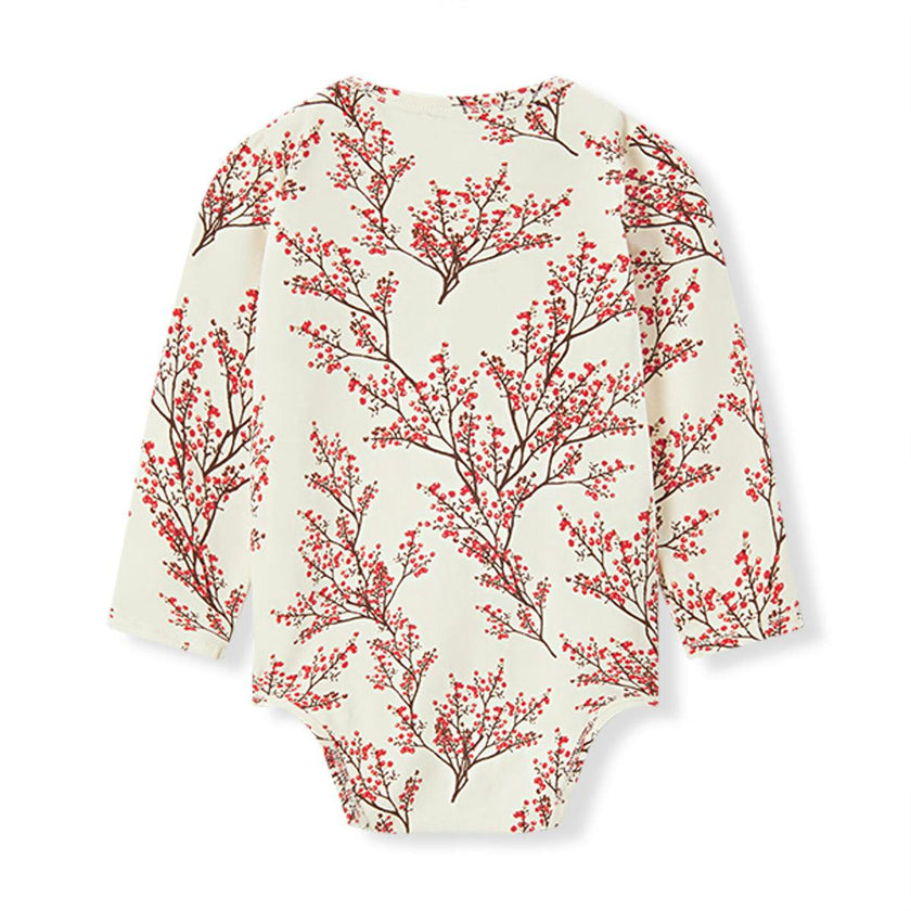 Winterberry Cotton Stretch Removable Collar Long Sleeve One piece
