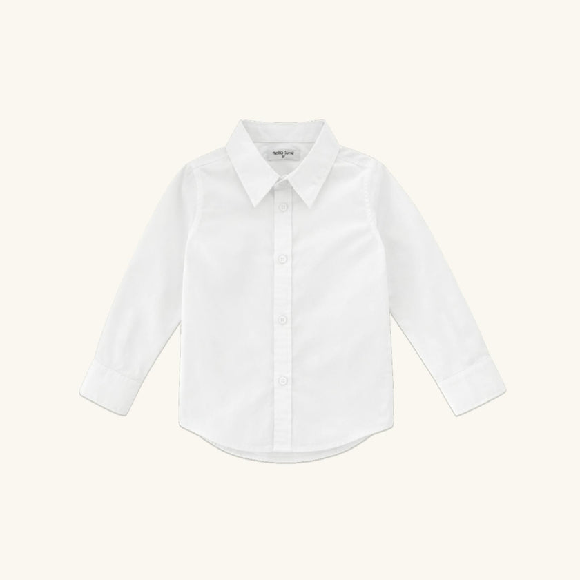 Boys' Button Down in White