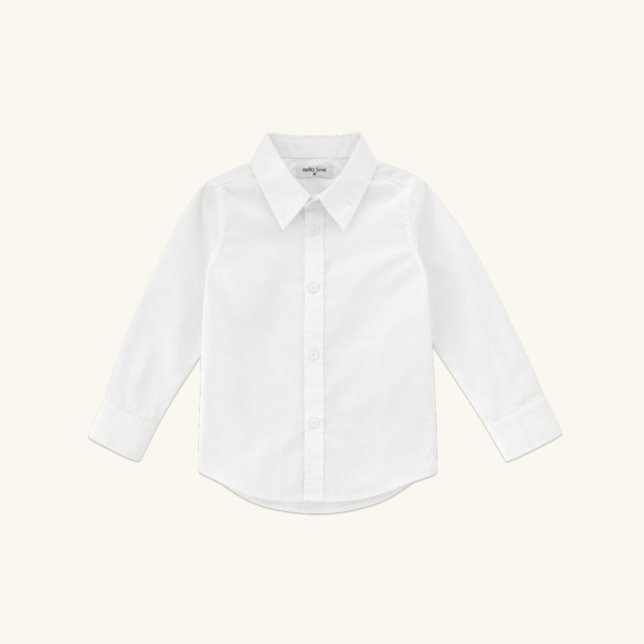 Boys' Button Down in White