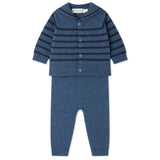 BONPOINT Laslo Knit Outfit - Denim Blue