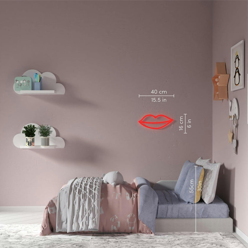 Kissy Lips - LED neon sign
