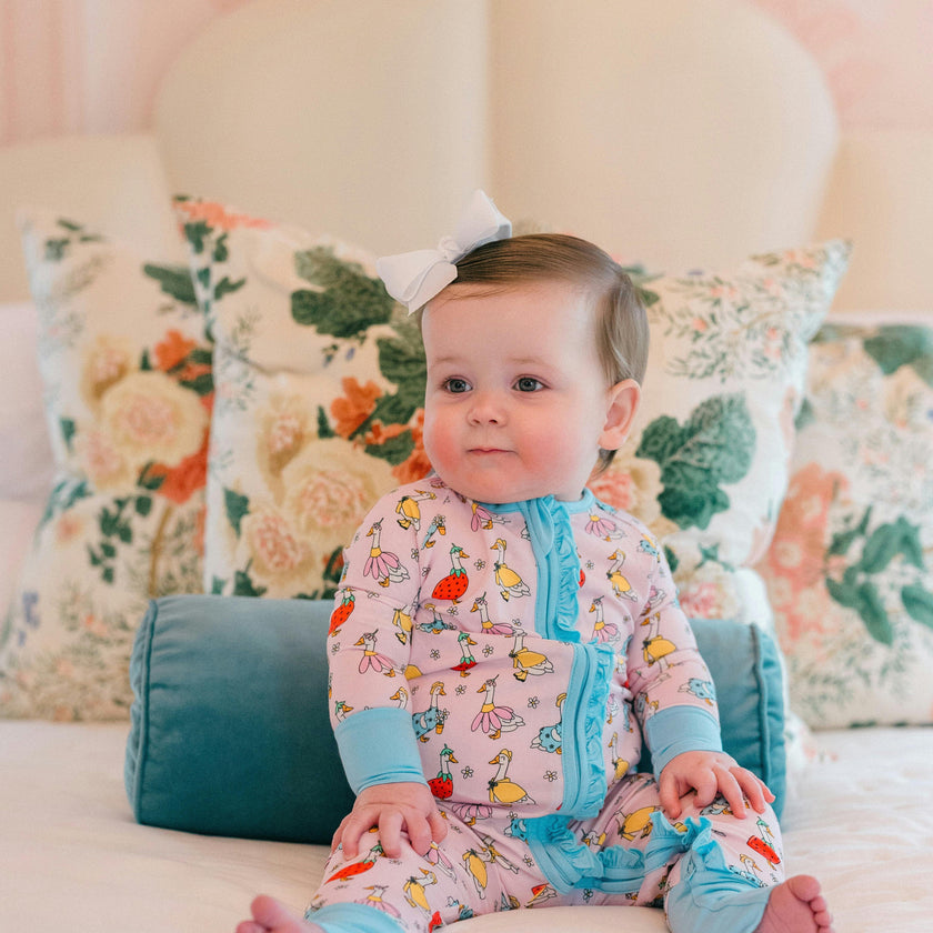 Silly Goose Bamboo Ruffle Romper