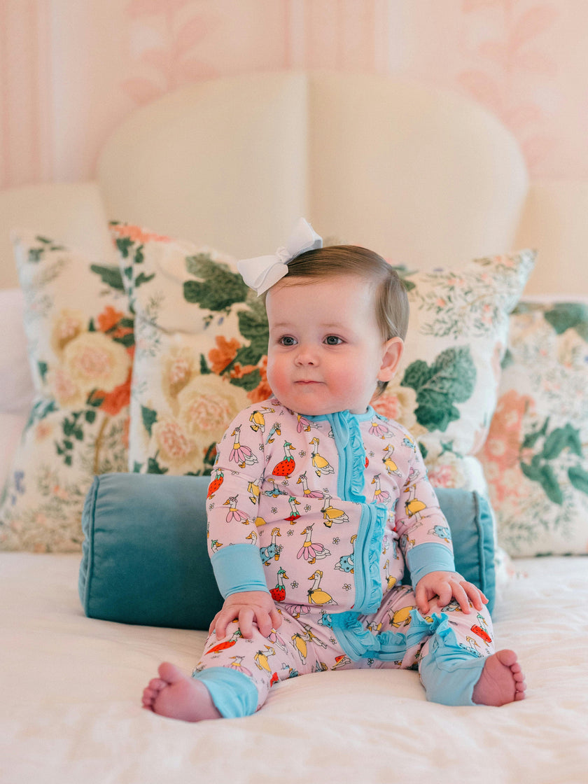 Silly Goose Bamboo Ruffle Romper