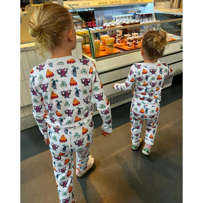 The Organic Long Sleeve Pajama Set [Monster Mash]