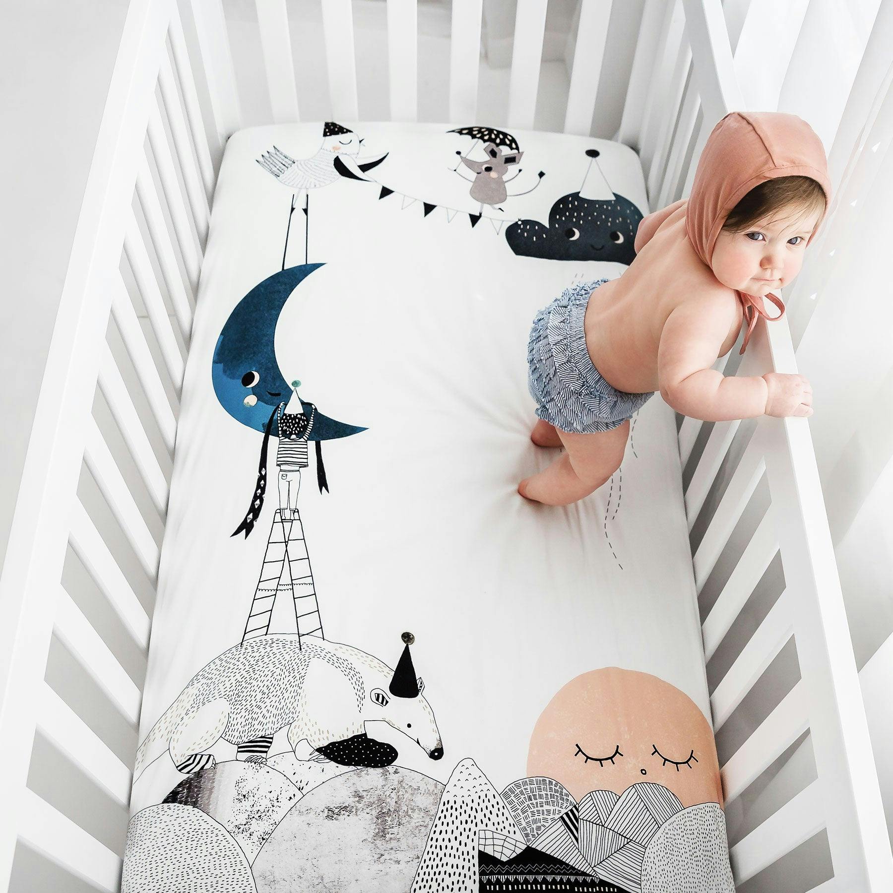 The Moon's Birthday Standard Crib Sheet