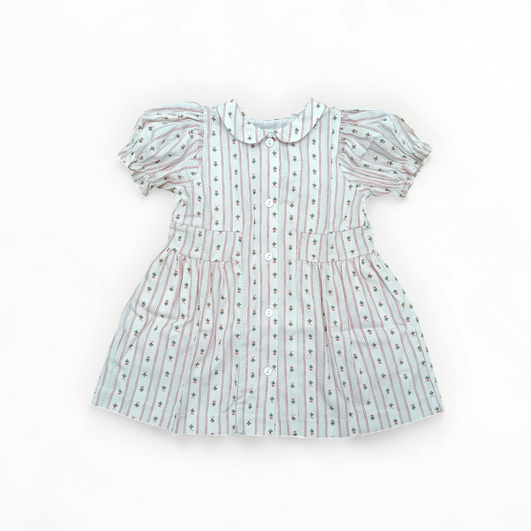 Charlotte Dress | Holiday Dot Stripe