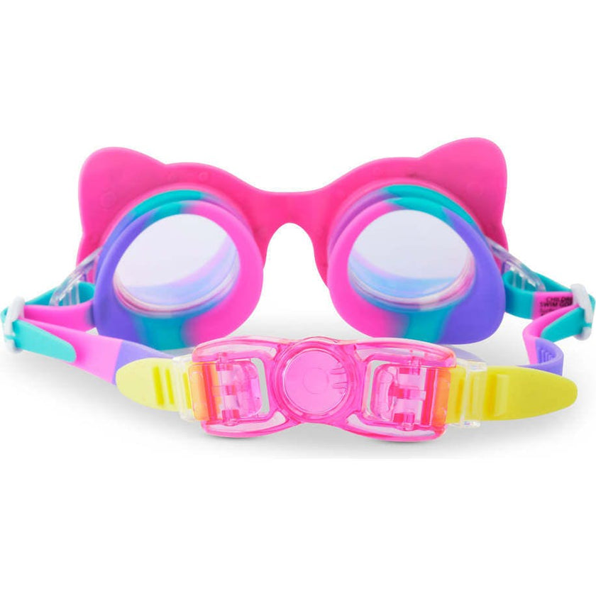Purrty Pink Paws Frame Youth Swim Goggle