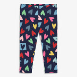 Baby legging in rainbow candy hearts
