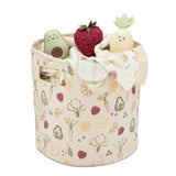 Clementine Fruits & Veggies Canvas Storage Bin