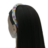 Multicolor Rhinestone Rainbow Heart Headband
