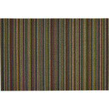 Skinny Stripe Shag Floor Mat, Multi