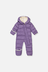 Baby Cloud One Piece Snowsuit Adapted For Car Seats Violet