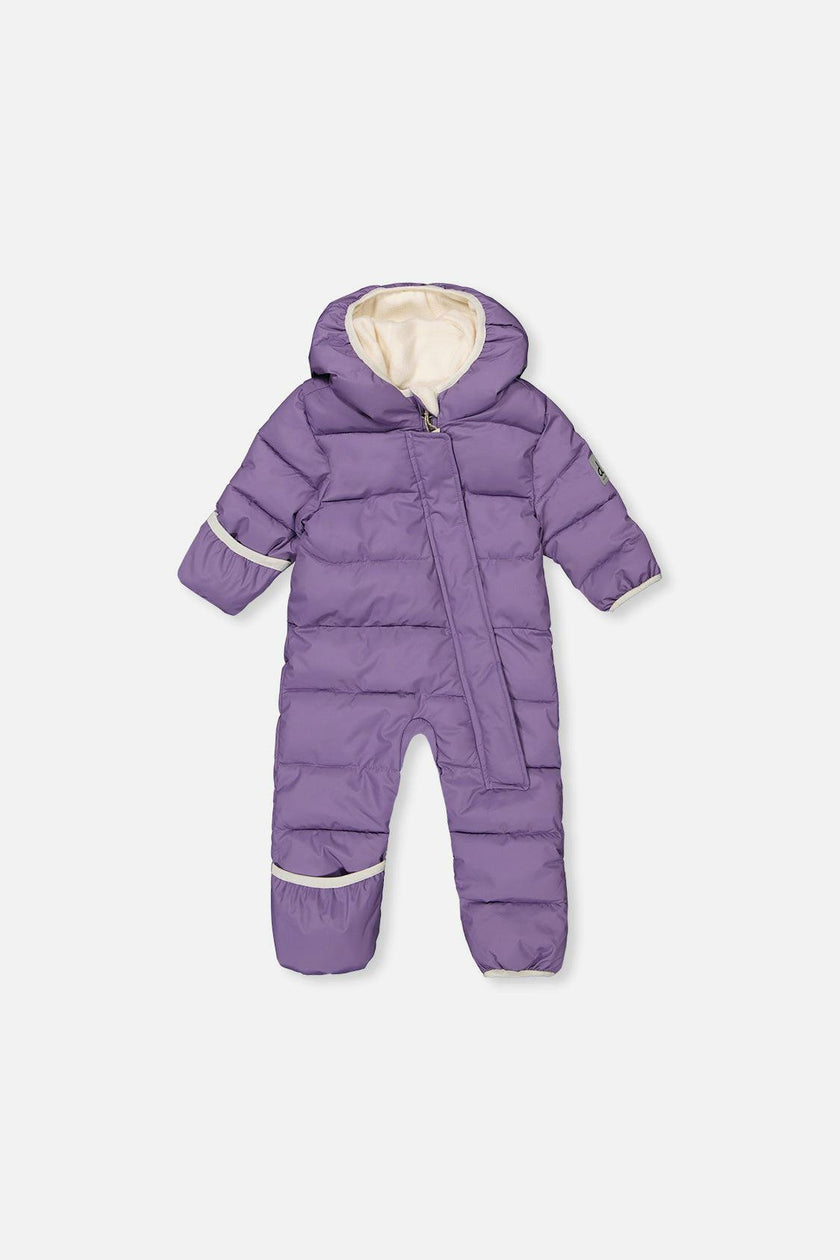Baby Cloud One Piece Snowsuit Adapted For Car Seats Violet