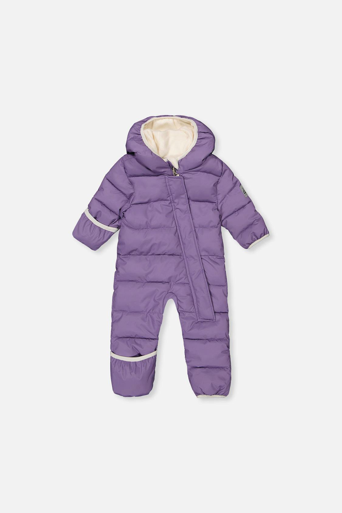 Baby Cloud One Piece Snowsuit Adapted For Car Seats Violet