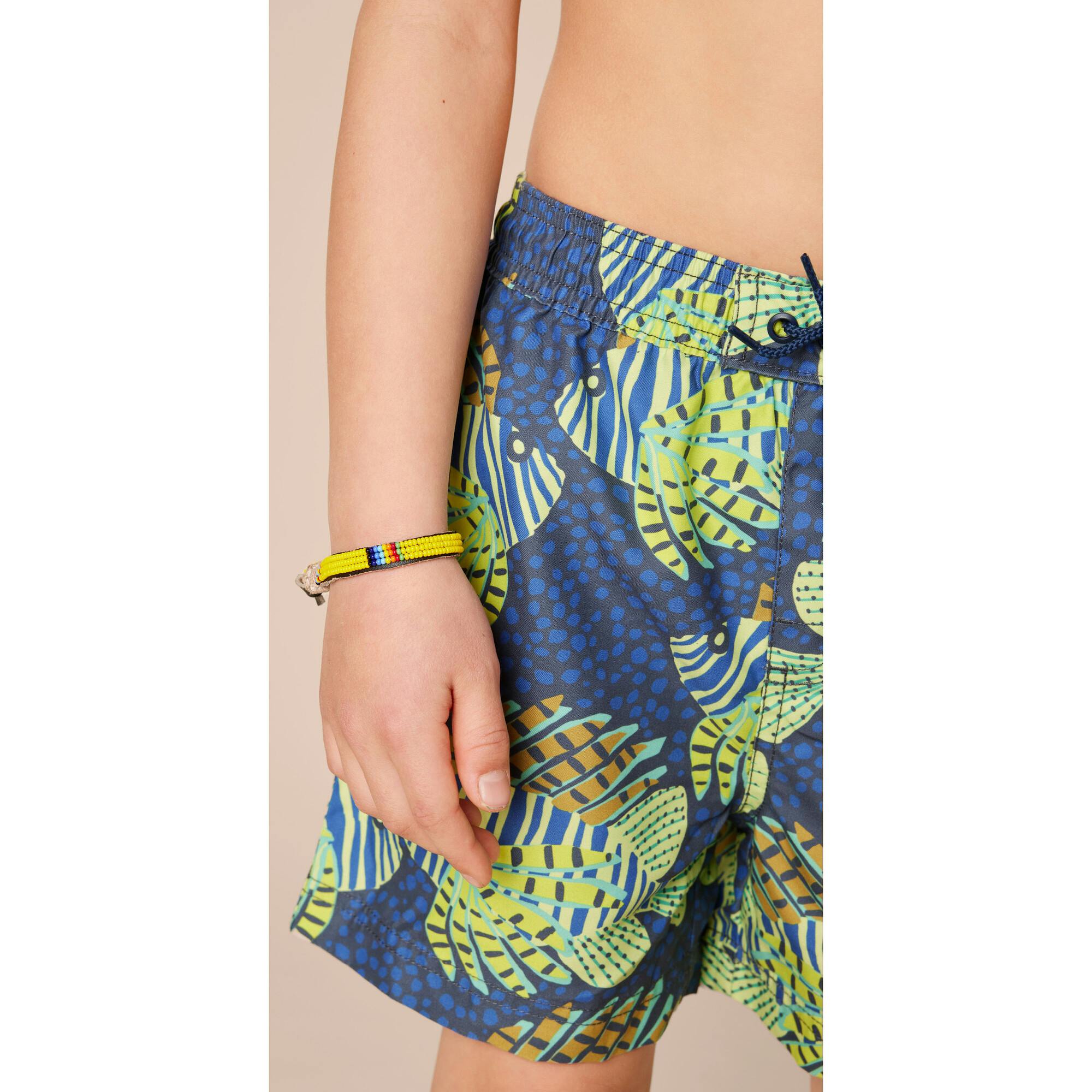 Shortie Mid-Thigh Swim Trunks, Multi