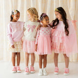 Princess Coquette Long Sleeve Tutu Dress
