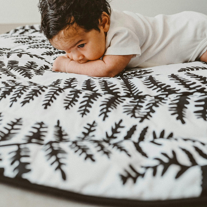 Plant Print Reversible Round Playmat