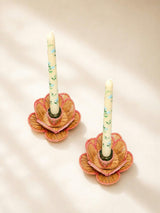 Flora Candle Holder in Pink