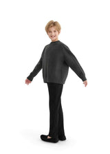 Dark Gray Ribbed Crewneck Sweater