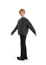 Dark Gray Ribbed Crewneck Sweater
