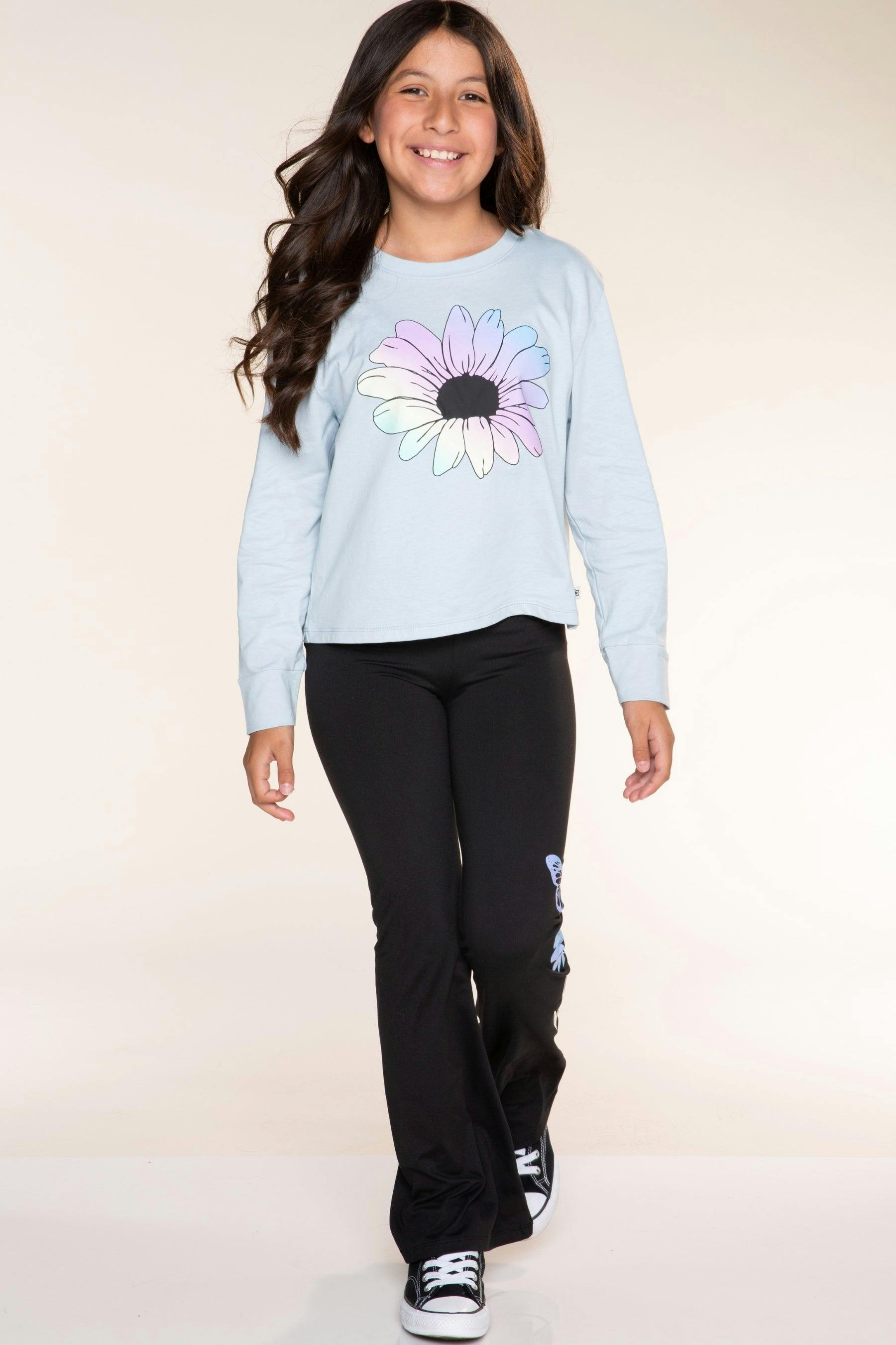 Washed Cotton Long Sleeve Easy Tee