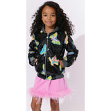 Magic Butterfly Sequin Bomber