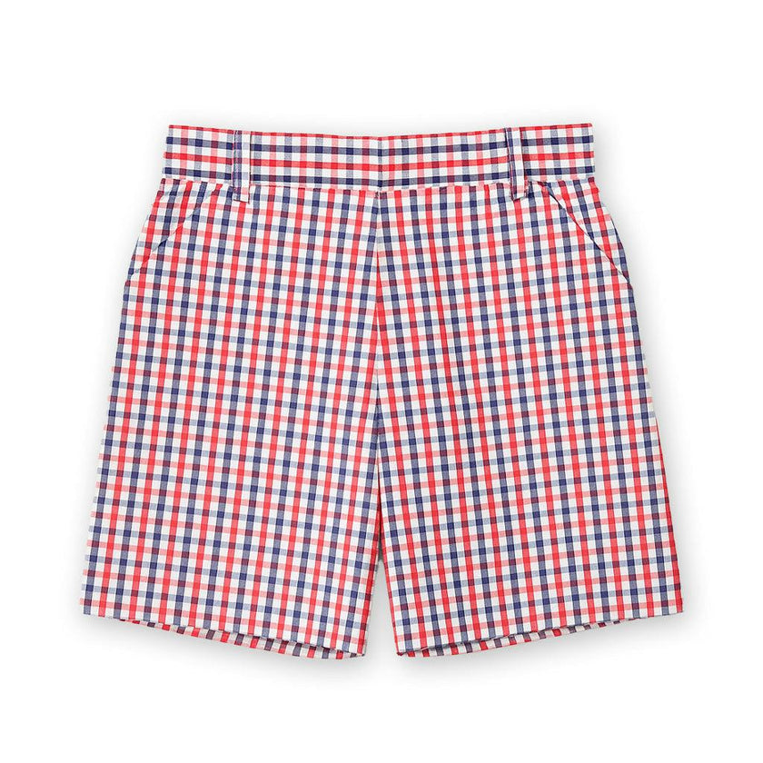 Plaid Seersucker Short