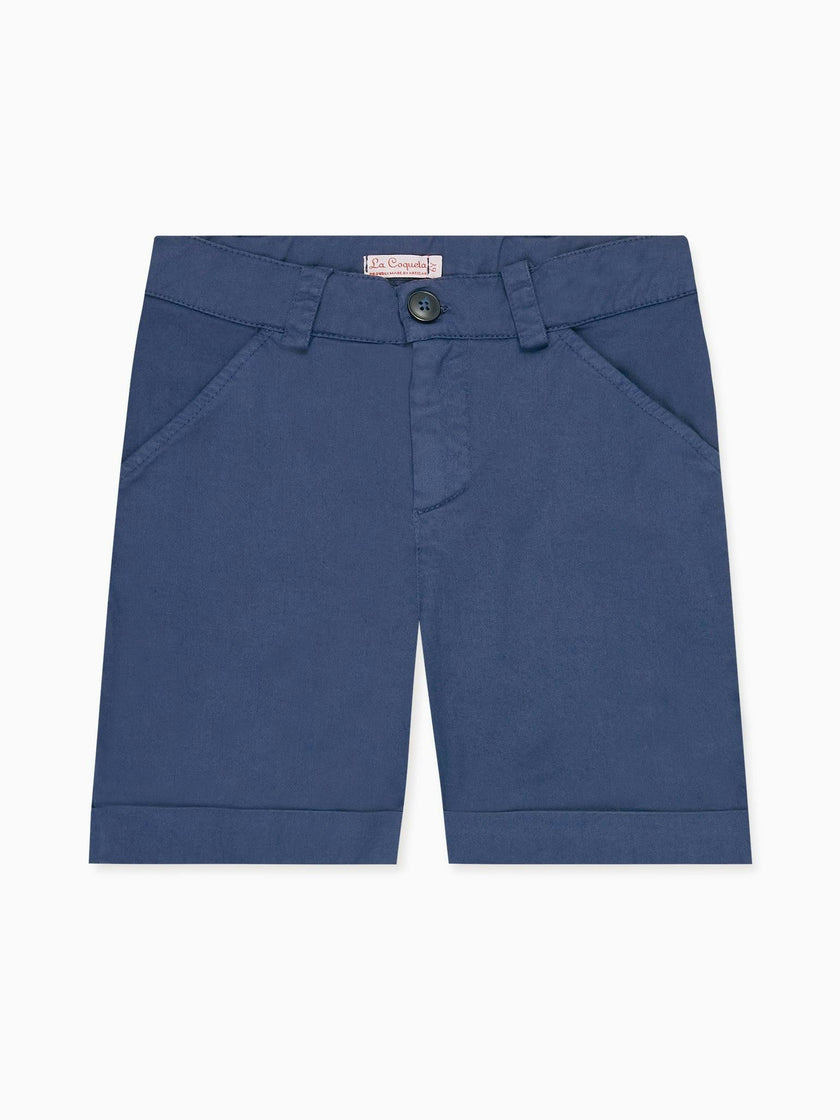Navy Figaro Boy Chino Shorts