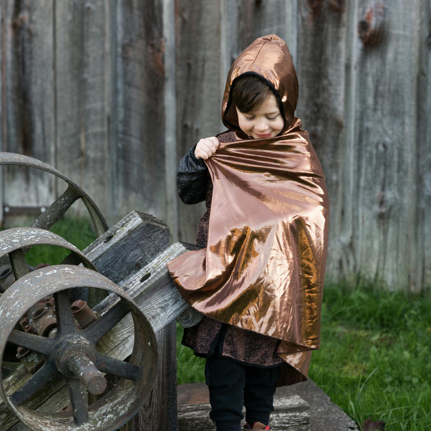 Brilliant Copper Knight Tunic with Cape
