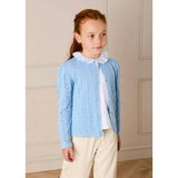 Openwork Cotton Cardigan in Sky Blue (2-10yrs)