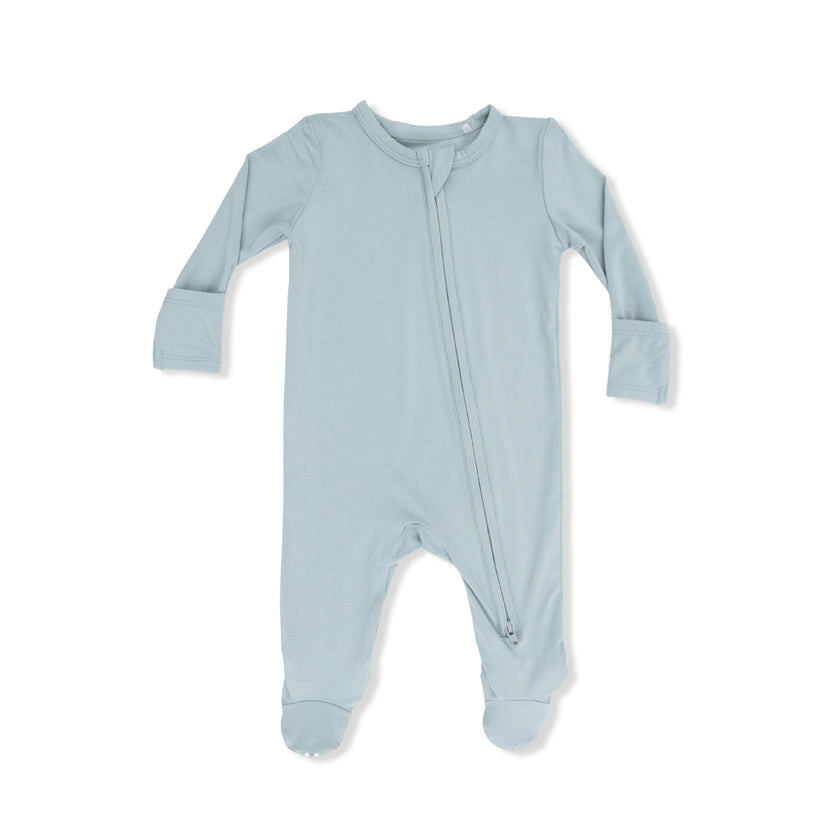 Solid Jadeite - 2 Way Zipper Footie