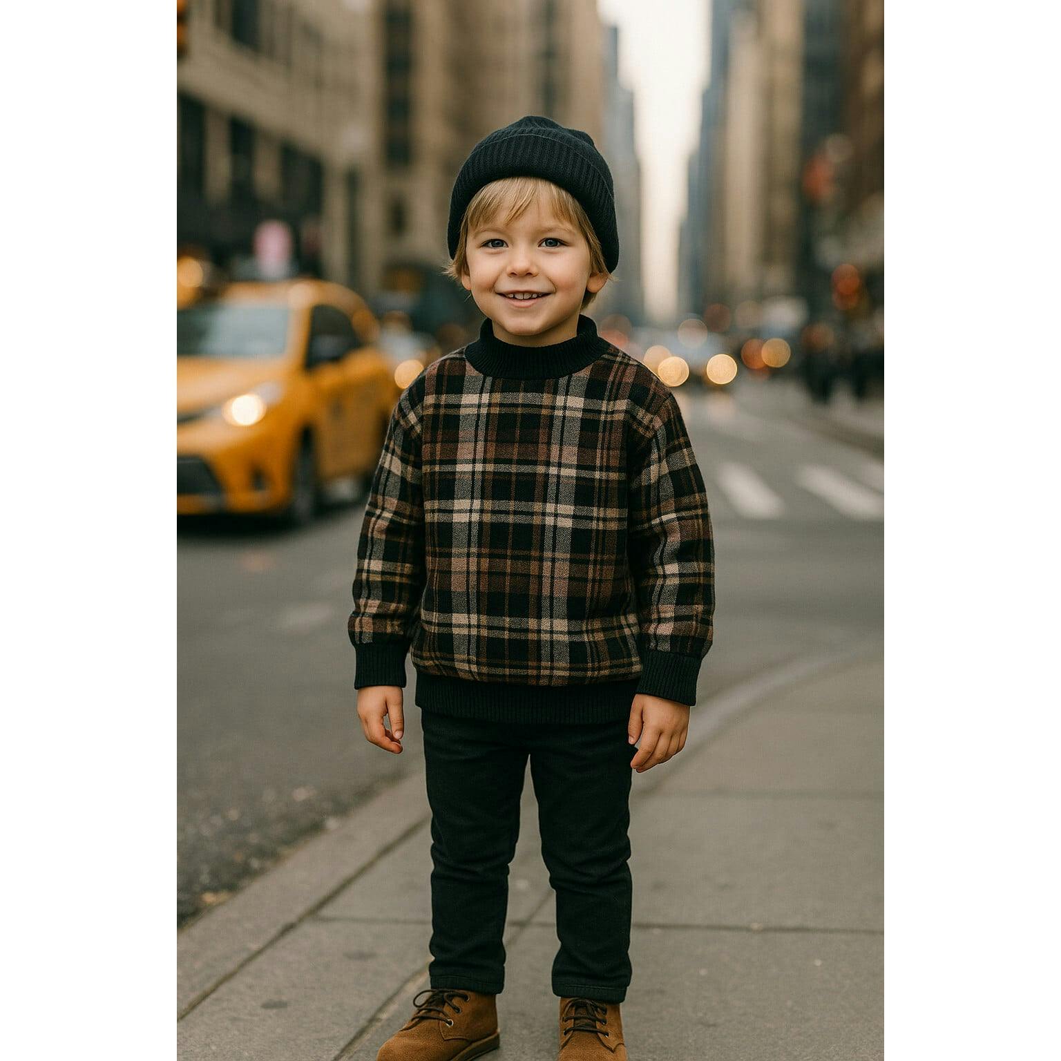 Winter Plaid Unisex Pullover