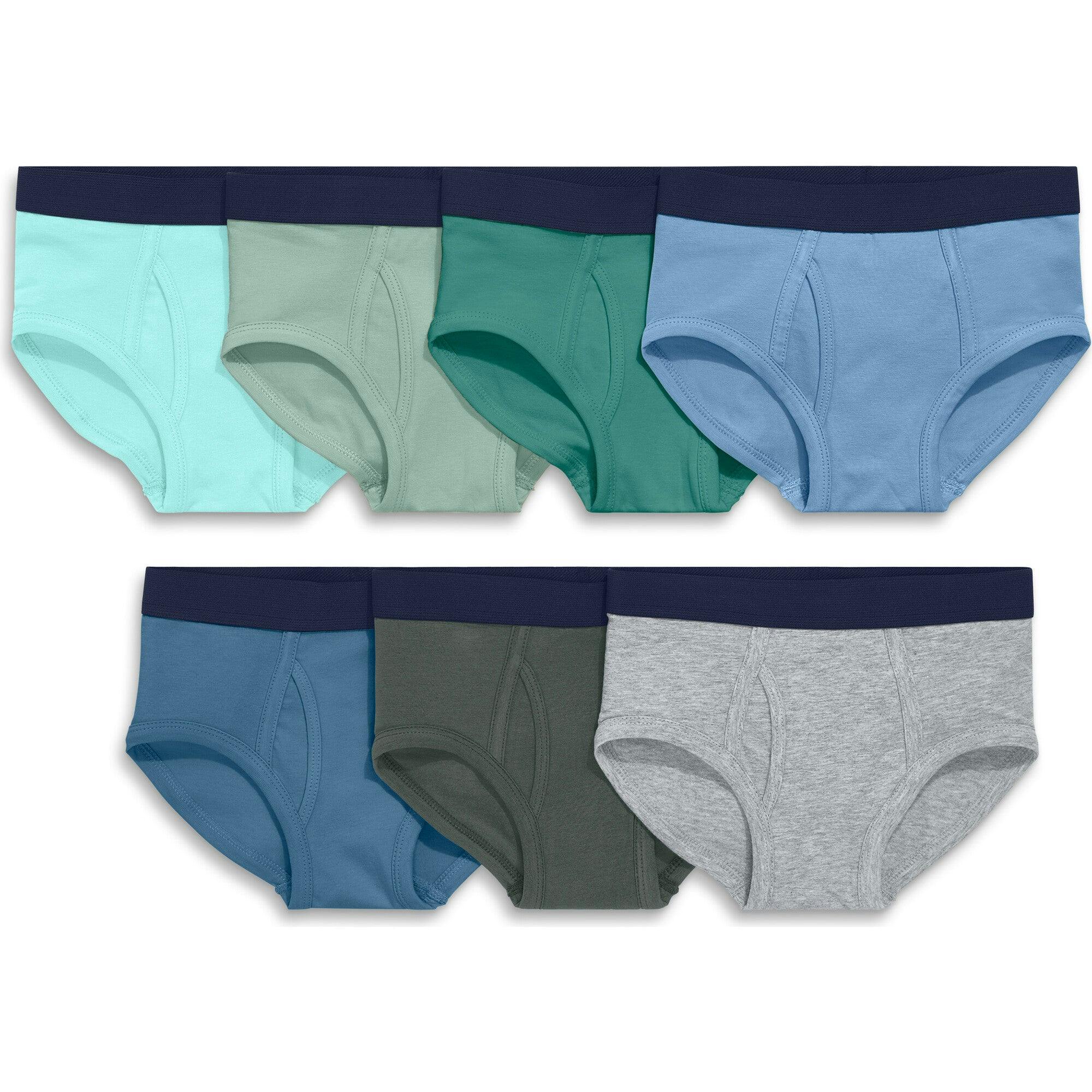 Kids brief 7-pack in solid neutral mix