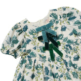 Girls Hermione Dress - Green Holly