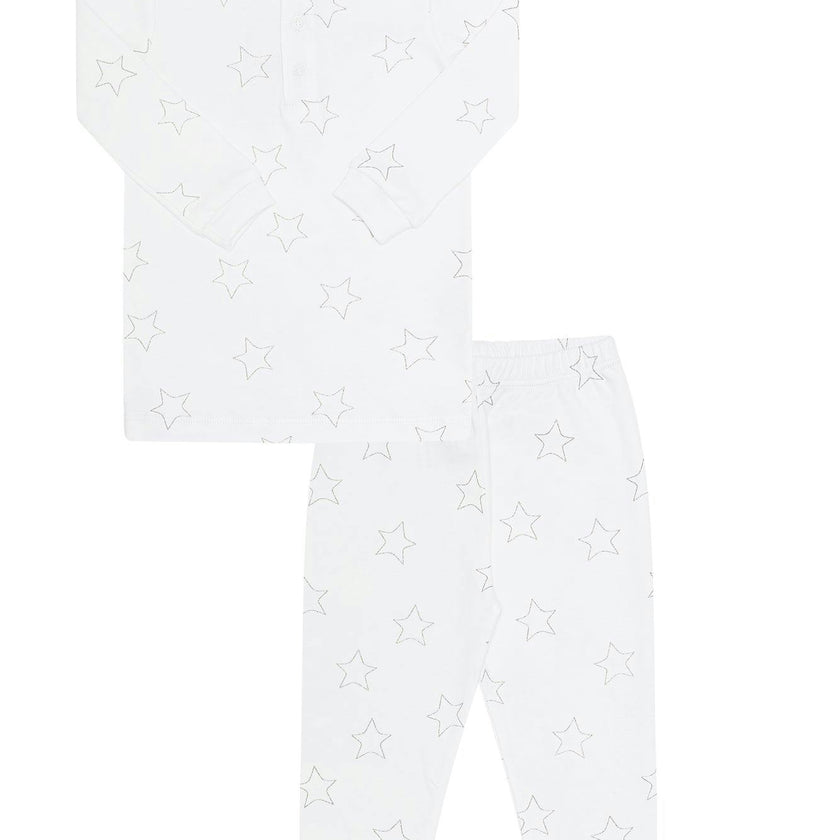 Grey Stars Print Pajama