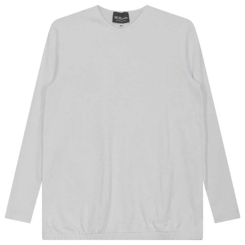 Ribbed Maternty V-Neck Bubble Top