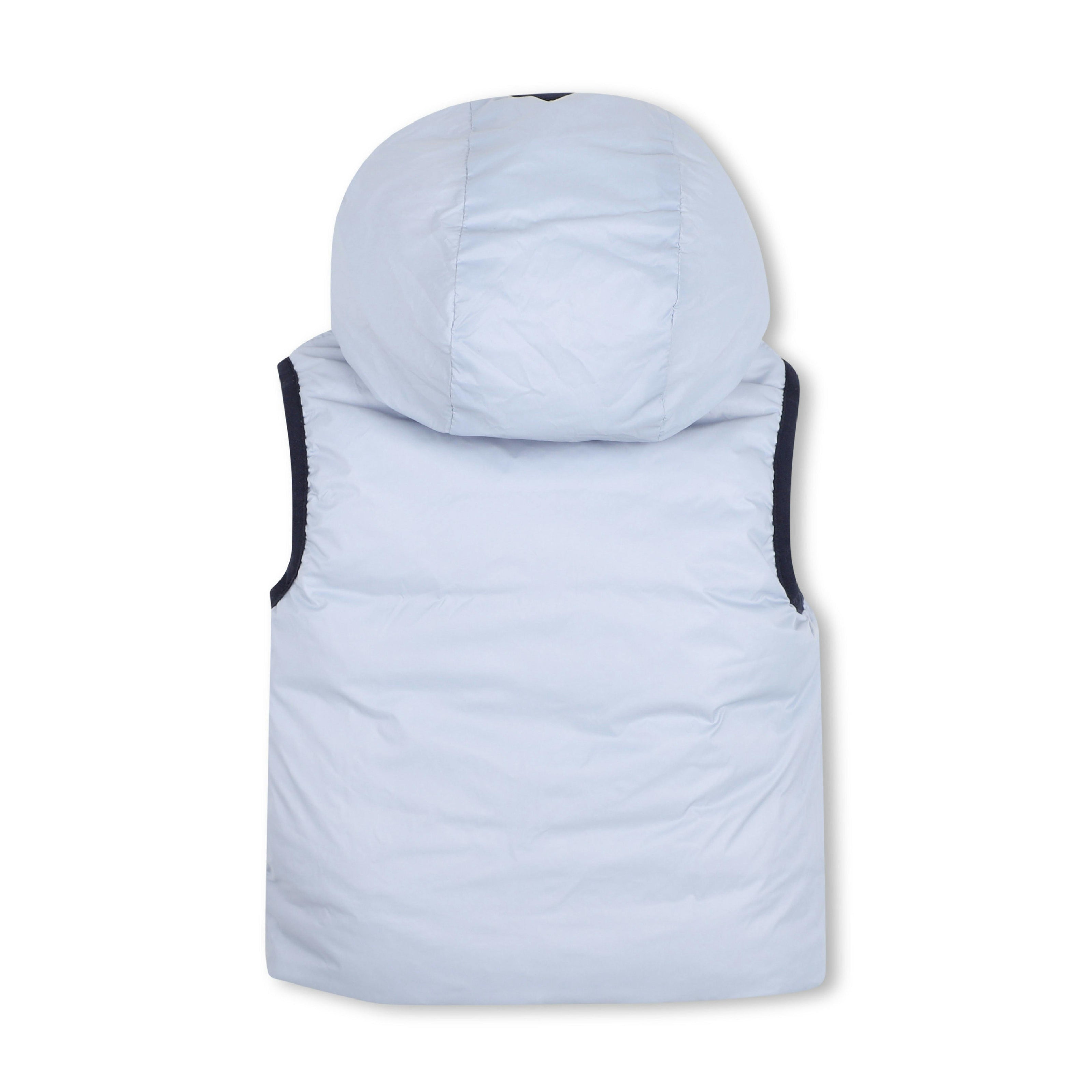 Pale Blue Reversible Hooded Vest