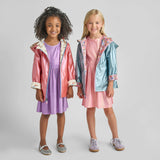 Girls Rafa Reversible Raincoat - Rainy Day Dachshunds