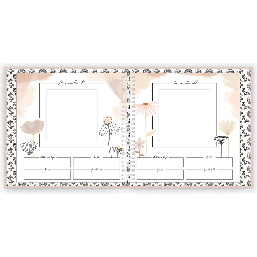 Wildflower Meadow Luxury Memory Baby Book