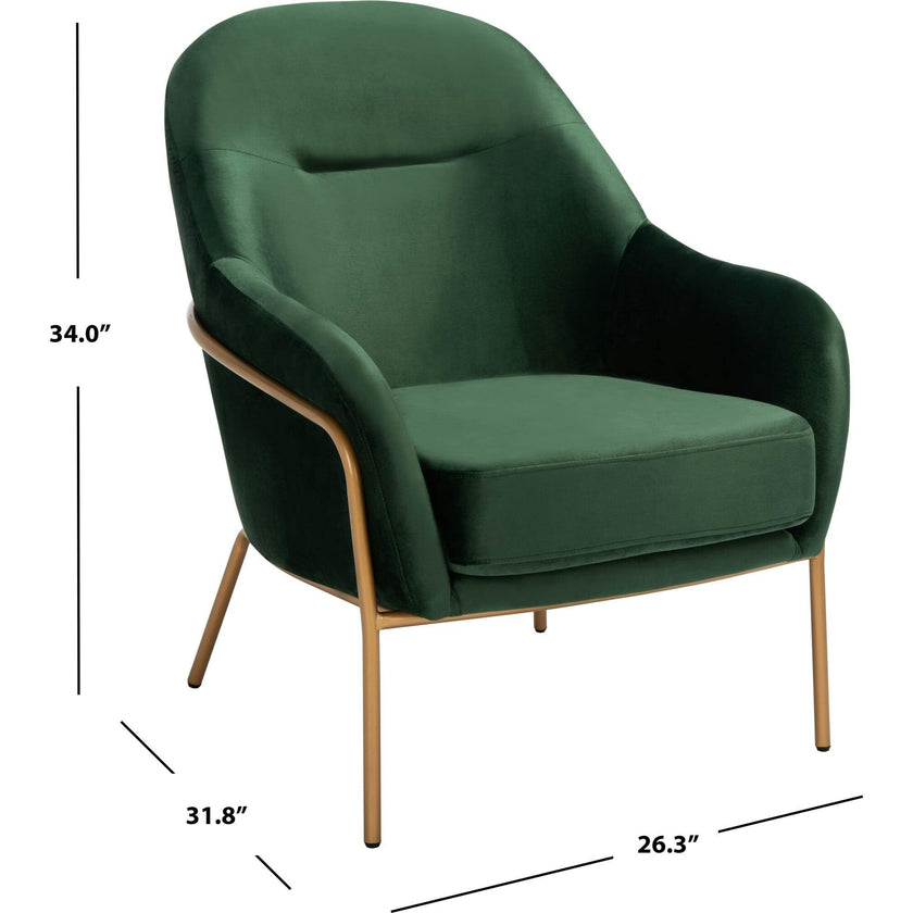 Eleazer Velvet Accent Chair