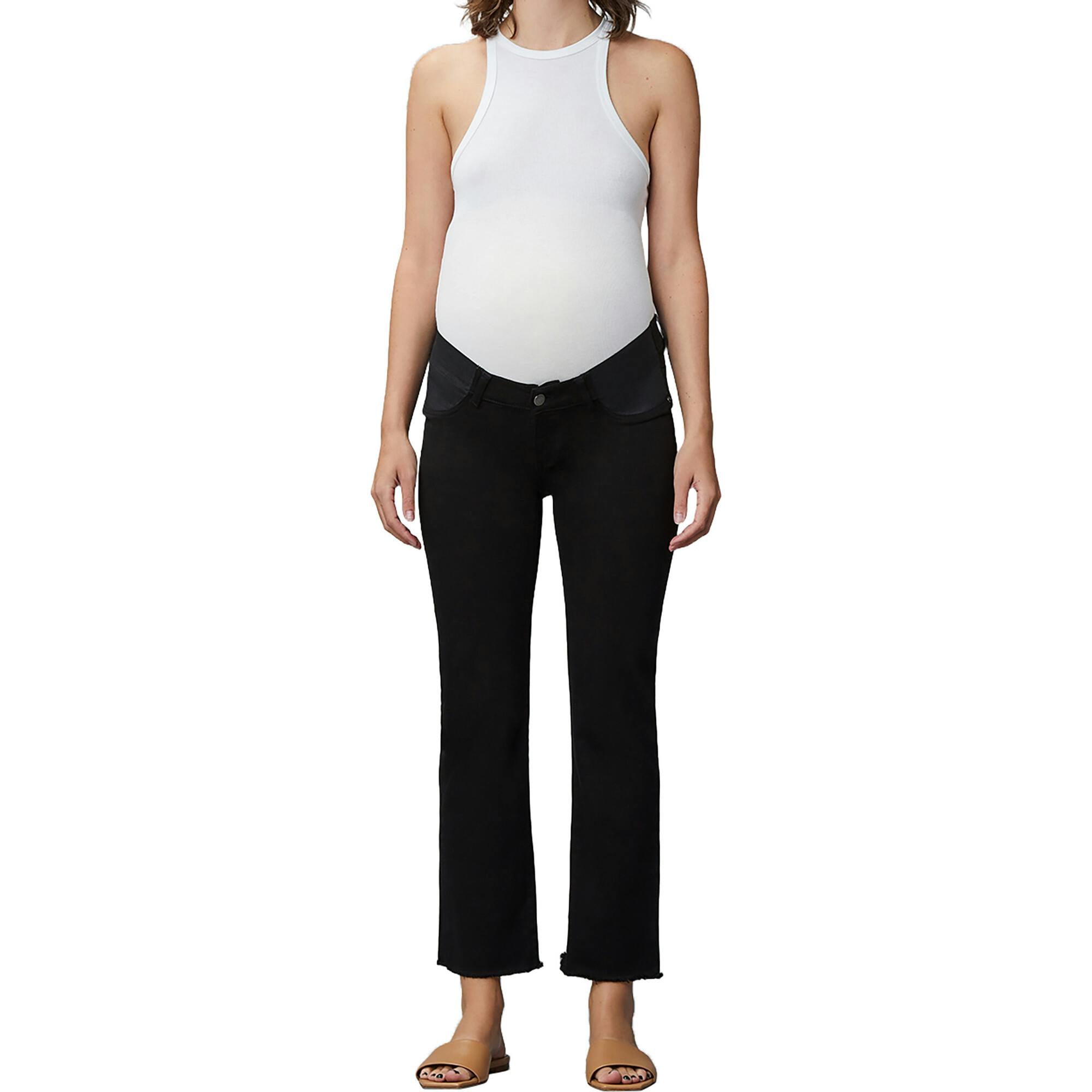 Patti Straight Maternity Vintage Jeans | Black Peached Raw
