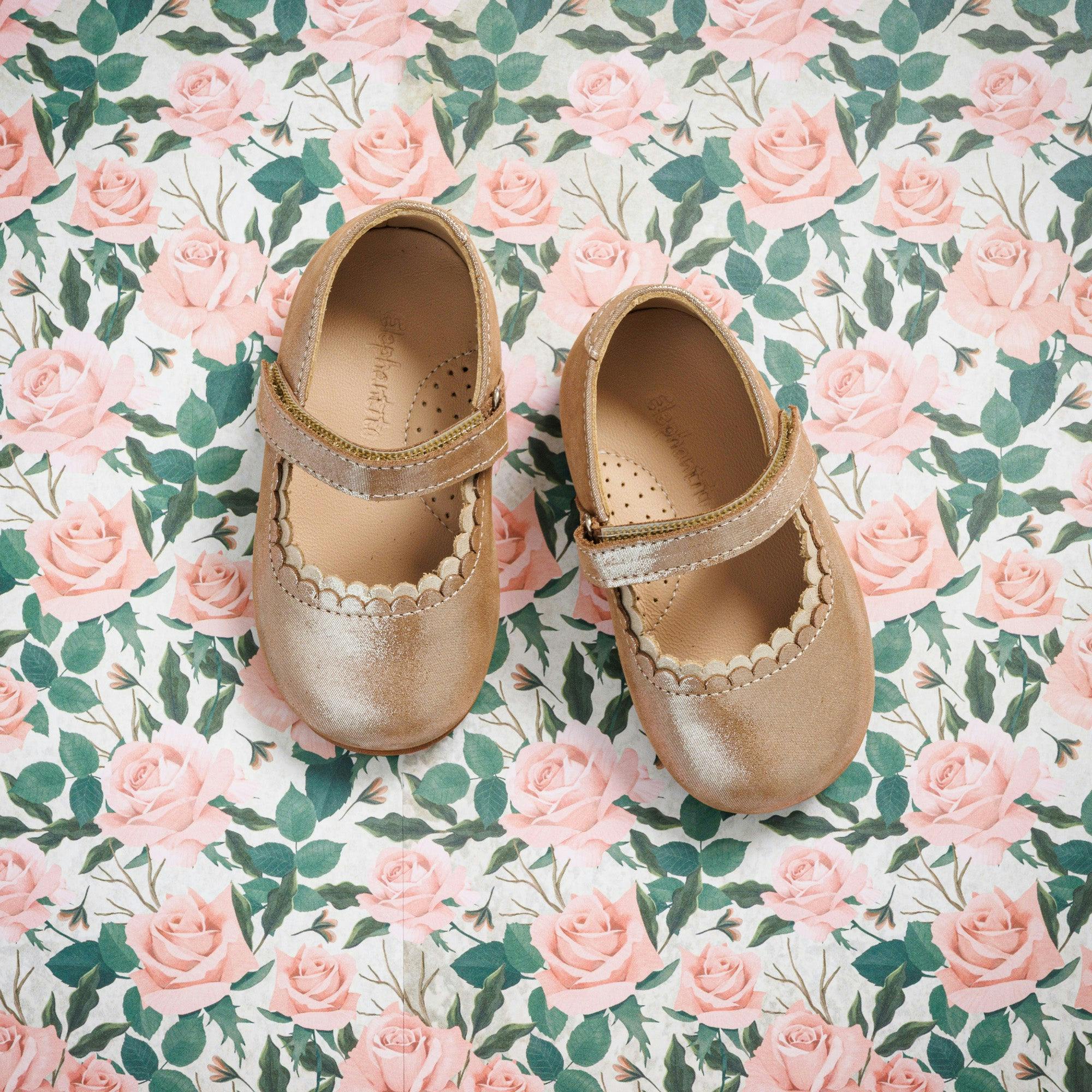 Toddler Aria Ballet Flat | Blush Leather